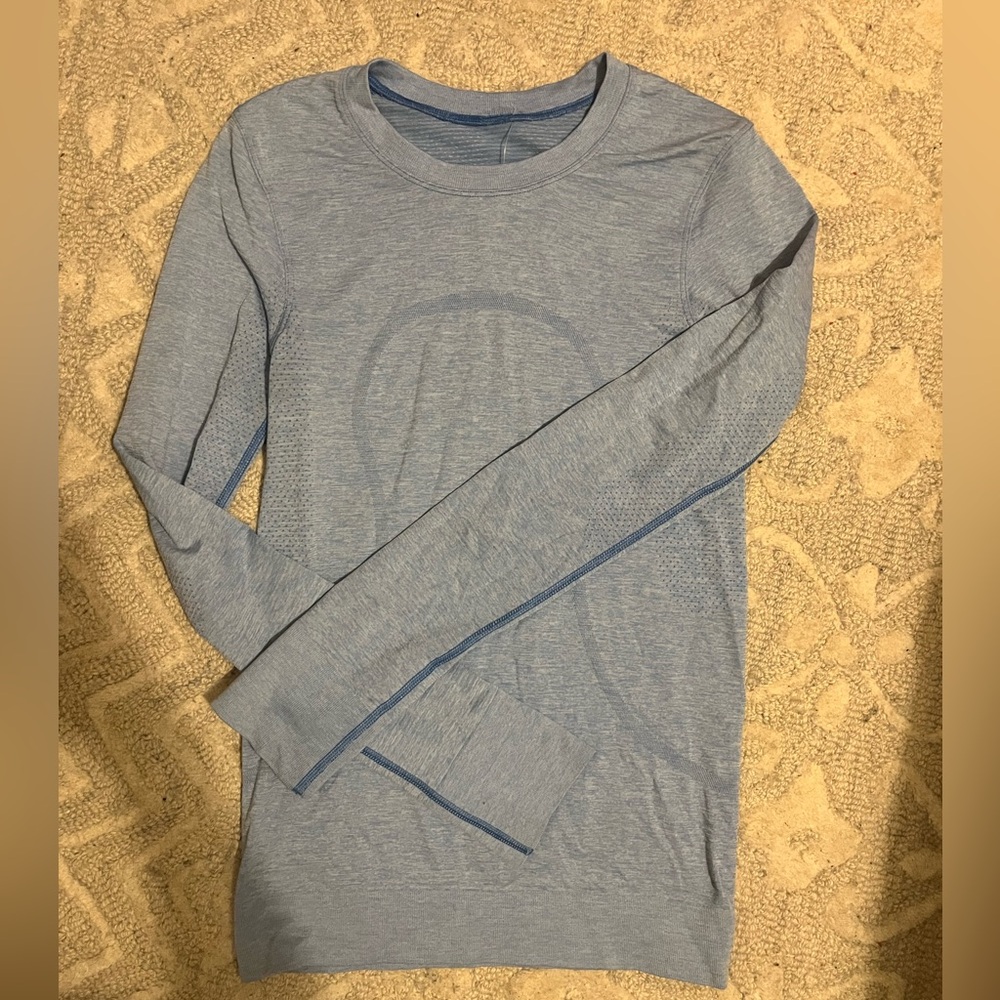 Lululemon light blue long sleeve